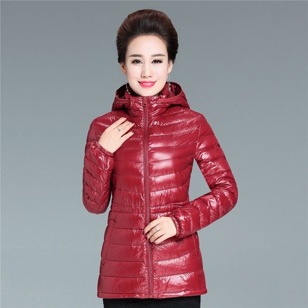 winter women outerwear 2018 new fashion middle-aged short female down jacket light thin large size hooded ladies parkas cw114, Black
winter women outerwear 2018 new fashion middle-aged short female down jacket light thin large size hooded ladies parkas cw114, Black