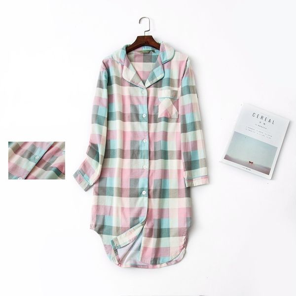 women's sleepwear plus size plaid sleepshirts cotton women nightdress spring long sleeves simple nightgown for soft nightwear, Black;red
women's sleepwear plus size plaid sleepshirts cotton women nightdress spring long sleeves simple nightgown for soft nightwear, Black;red