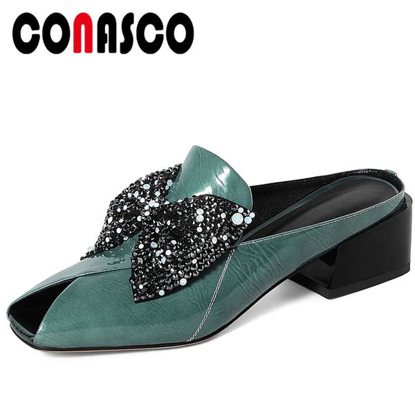 conasco new women sandals patent leather pumps peep toe slippers high heels butterfly-knot rhinestone fashion casual shoes woman, Black
conasco new women sandals patent leather pumps peep toe slippers high heels butterfly-knot rhinestone fashion casual shoes woman, Black