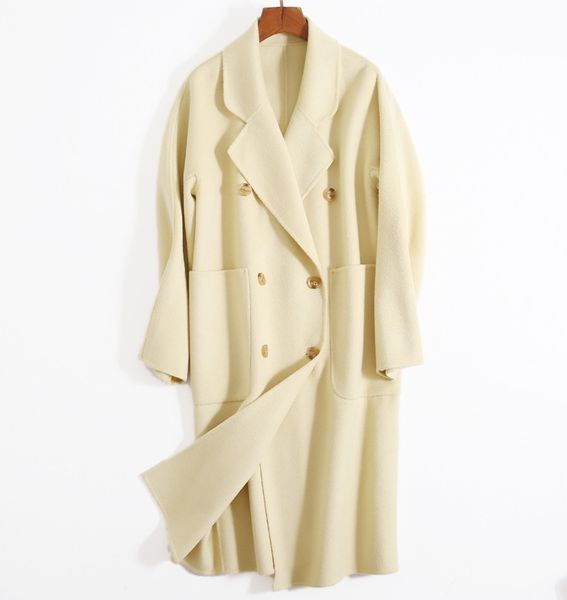 2019 autumn and winter new long pure wool double-sided cashmere coat woolen coat women's factory wholesale, Black
2019 autumn and winter new long pure wool double-sided cashmere coat woolen coat women's factory wholesale, Black