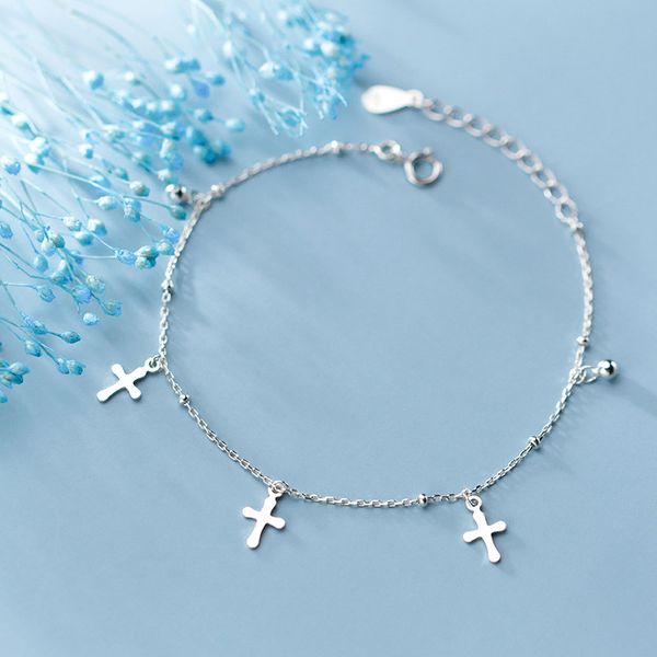 anklets cross foot 925 sterling silver charm bracelet anklet women friendship gift fine jewelry simple, Red;blue
anklets cross foot 925 sterling silver charm bracelet anklet women friendship gift fine jewelry simple, Red;blue