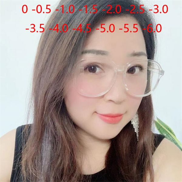 optical round womens nearsighted eyeglasses ultralight flexible transparent frame prescription glasses -0.5 -1.0 -1.5 to -6.0, White;black
optical round womens nearsighted eyeglasses ultralight flexible transparent frame prescription glasses -0.5 -1.0 -1.5 to -6.0, White;black