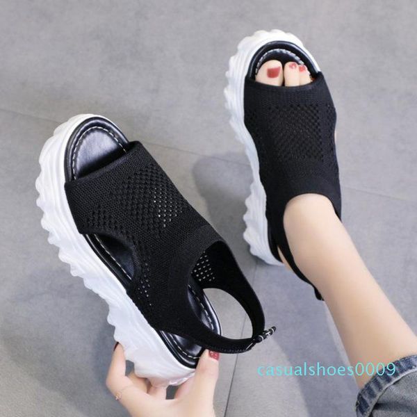 designers woman platform sandals mesh breathable casual chunky sandal 5cm high heeled wedges shoes for women pink 2020 summer c09, Black
designers woman platform sandals mesh breathable casual chunky sandal 5cm high heeled wedges shoes for women pink 2020 summer c09, Black