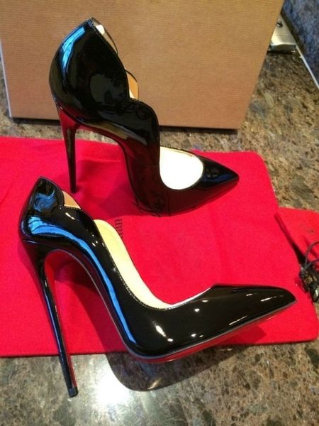 lwomen shoes red bottom high heels pumps shoes for women patent leather pointed toe high heels wedding shoes, Black
lwomen shoes red bottom high heels pumps shoes for women patent leather pointed toe high heels wedding shoes, Black