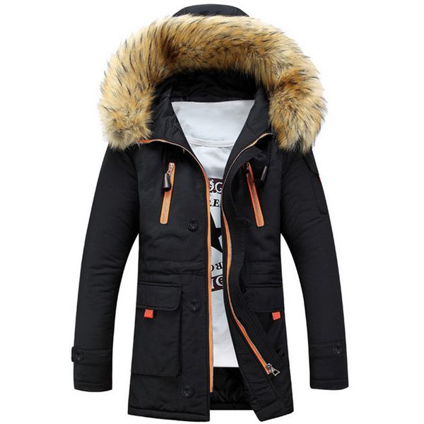 winter jacket men casual warm zippers parka men 2019 fashion fur collar thicken hooded slim coats veste homme plus size 3xl, Black
winter jacket men casual warm zippers parka men 2019 fashion fur collar thicken hooded slim coats veste homme plus size 3xl, Black