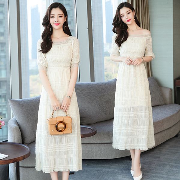 casual dresses 2021 spring korean version women dress style summer pure color one word shoulder designs female fashion temperament, Black;gray
casual dresses 2021 spring korean version women dress style summer pure color one word shoulder designs female fashion temperament, Black;gray