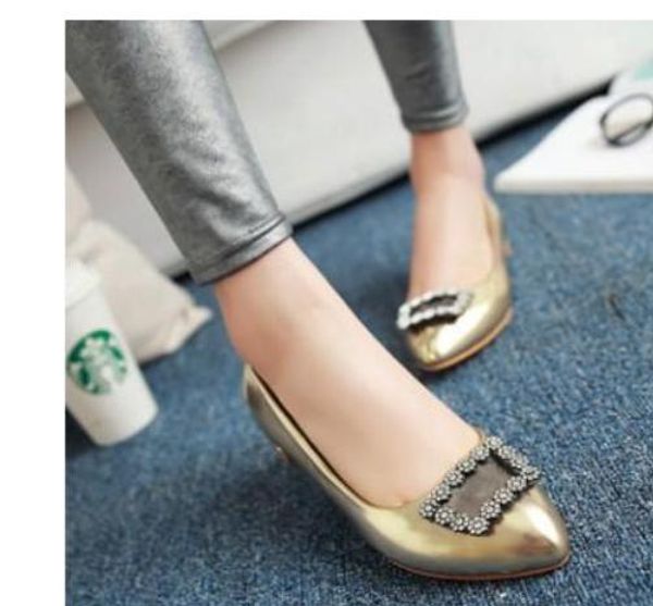2019 water drill women's shoes in spring and autumn with new style low heel pointed end @71, Black
2019 water drill women's shoes in spring and autumn with new style low heel pointed end @71, Black
