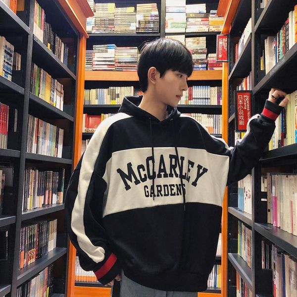 hong kong style hoodie men's hooded spring and autumn korean-style trend students bat sleeve hoodie pullover bf couples ins, Black
hong kong style hoodie men's hooded spring and autumn korean-style trend students bat sleeve hoodie pullover bf couples ins, Black