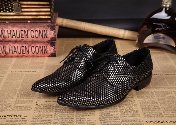 print leather mens wedding shoes men fashion retro dress shoes british trend business leisure party big yards 46, Black
print leather mens wedding shoes men fashion retro dress shoes british trend business leisure party big yards 46, Black