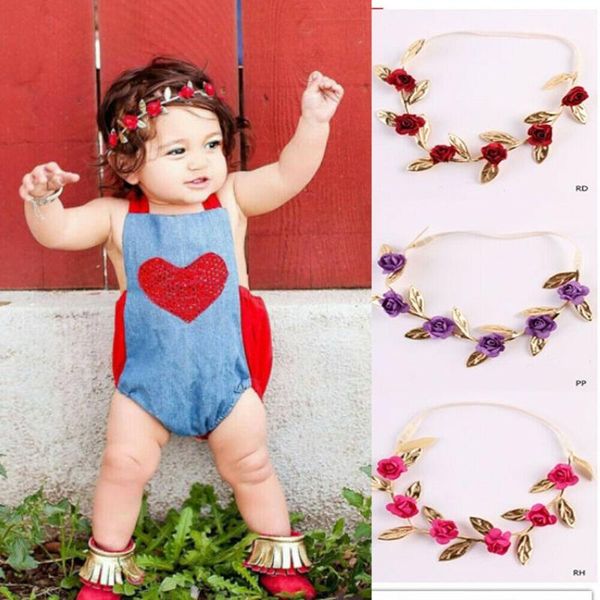 hair accessories crown headband baby girl kids garlands gold leaves band rose flower wreath headwear, Slivery;white
hair accessories crown headband baby girl kids garlands gold leaves band rose flower wreath headwear, Slivery;white