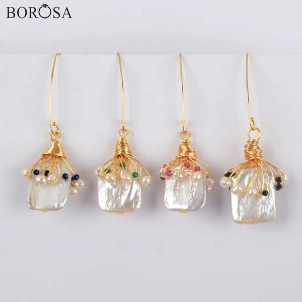 borosa 5pairs золото природный жемчуг серьги нерегулярные перл мотаться серьги ювелирные изделия в стиле барокко циркон женщины wx1277-e, Silver
borosa 5pairs золото природный жемчуг серьги нерегулярные перл мотаться серьги ювелирные изделия в стиле барокко циркон женщины wx1277-e, Silver