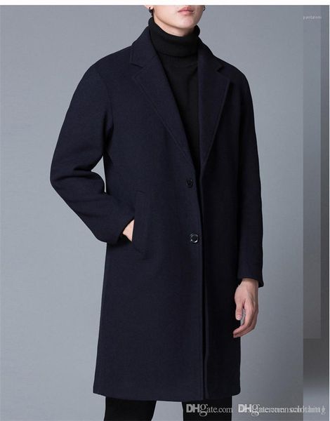 neck long sleeve single breasted men costs casual loose male outerwears designer men blends solid color lapel, Black
neck long sleeve single breasted men costs casual loose male outerwears designer men blends solid color lapel, Black