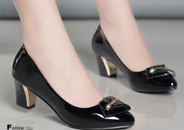 2019 women's shoes in spring and autumn with new style high heel coarse heel pointed end bowknot @75, Black
2019 women's shoes in spring and autumn with new style high heel coarse heel pointed end bowknot @75, Black