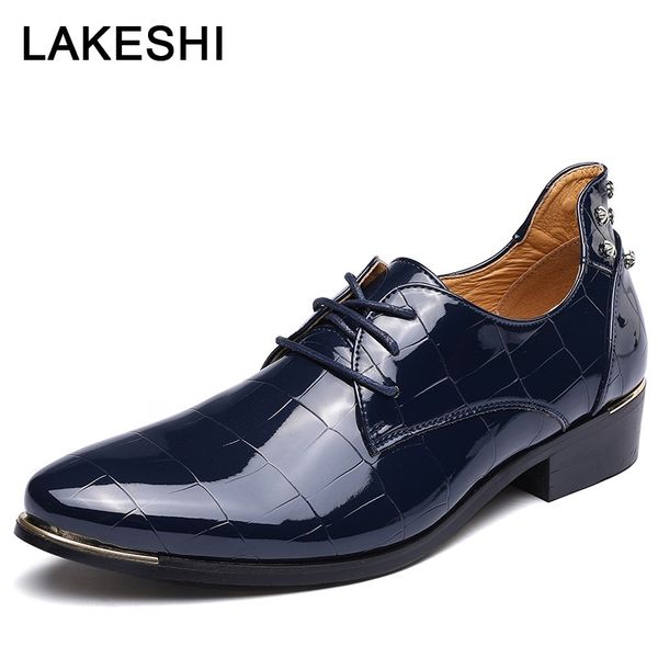 new men formal shoes oxfords leather shoes for men dress pointed toe business wedding zapatos de hombre size 48, Black
new men formal shoes oxfords leather shoes for men dress pointed toe business wedding zapatos de hombre size 48, Black