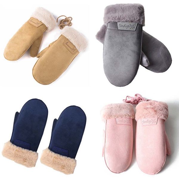 winter thick faux wool sheepskin gloves halter mittens fashion wind suede leather fur women famale warmer gloves, Blue;gray
winter thick faux wool sheepskin gloves halter mittens fashion wind suede leather fur women famale warmer gloves, Blue;gray