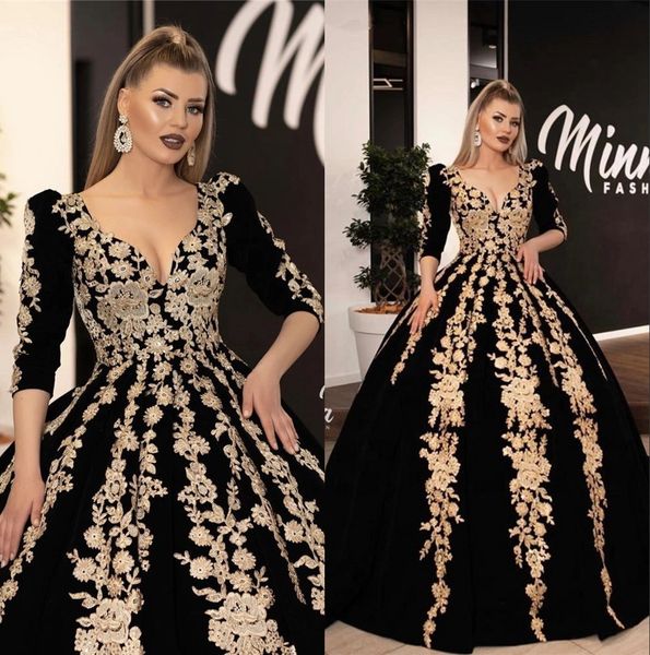 arabic evening dresses gold lace applique 3/4 long sleeves ruched a line formal party prom dresses vestidos de festa, Black;red
arabic evening dresses gold lace applique 3/4 long sleeves ruched a line formal party prom dresses vestidos de festa, Black;red