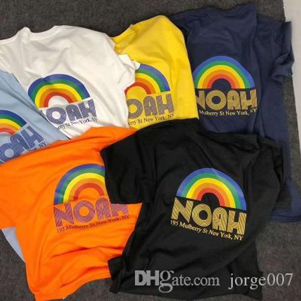 new men's short-sleeved t-shirt street street brand noa-rainbow letter printing shirt couple five-color bottoming shirt t, White;black
new men's short-sleeved t-shirt street street brand noa-rainbow letter printing shirt couple five-color bottoming shirt t, White;black