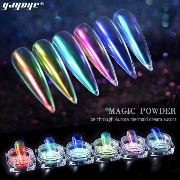 yayoge 6g aurora ice shinning mirror nail 6 colors nail glitter dust pigment holographic nails diy manicure decoration, Silver;gold
yayoge 6g aurora ice shinning mirror nail 6 colors nail glitter dust pigment holographic nails diy manicure decoration, Silver;gold