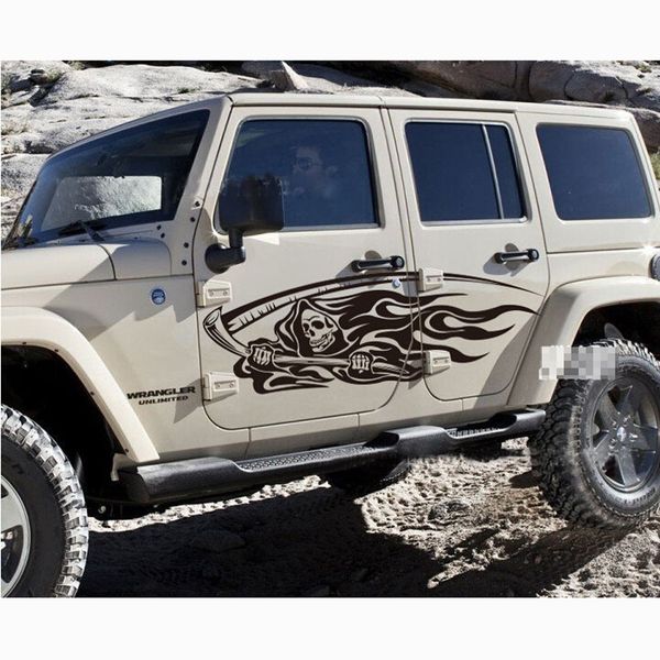 2pcs/set skull car body decals autos waist line pull cartoon modified stickers
2pcs/set skull car body decals autos waist line pull cartoon modified stickers