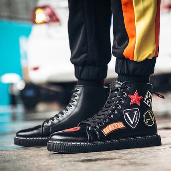 shoes hip-hop flat fashion man canvas male ins heel casual for sneaker shoes skate in high-pu gaiters studented pop leather gfwcv, Black
shoes hip-hop flat fashion man canvas male ins heel casual for sneaker shoes skate in high-pu gaiters studented pop leather gfwcv, Black