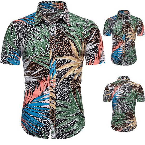 mens leopard leaf print shirt short sleeve cotton men summer casual slim fit hawaiian shirts chemise homme camisa masculina 3xl, White;black
mens leopard leaf print shirt short sleeve cotton men summer casual slim fit hawaiian shirts chemise homme camisa masculina 3xl, White;black