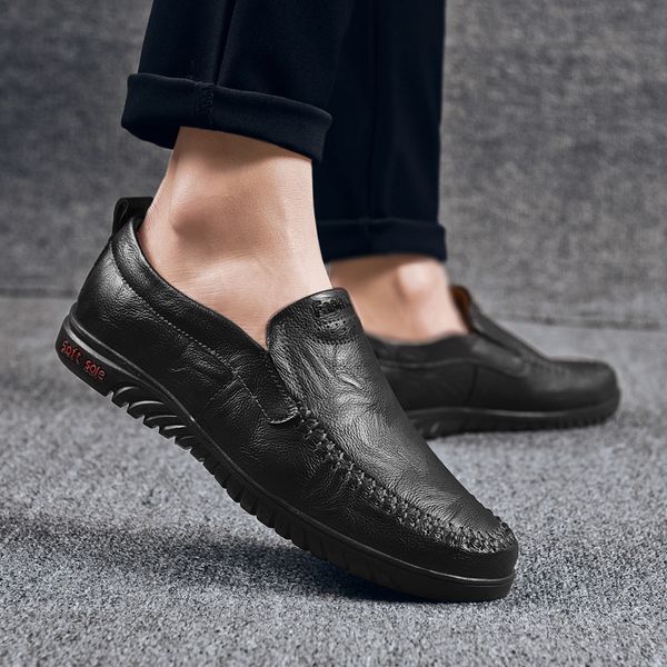 men loafers breathable genuine leather casual shoes handmade sewing slip on hollow out moccasins driving shoes big szie 47, Black
men loafers breathable genuine leather casual shoes handmade sewing slip on hollow out moccasins driving shoes big szie 47, Black