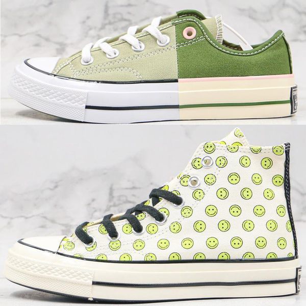 classic canvas shoes 1970s chuck 70 happy camper smile print mens women all star skateborad shoes casual shoe 1970 high green sneaker 36-44, Black
classic canvas shoes 1970s chuck 70 happy camper smile print mens women all star skateborad shoes casual shoe 1970 high green sneaker 36-44, Black