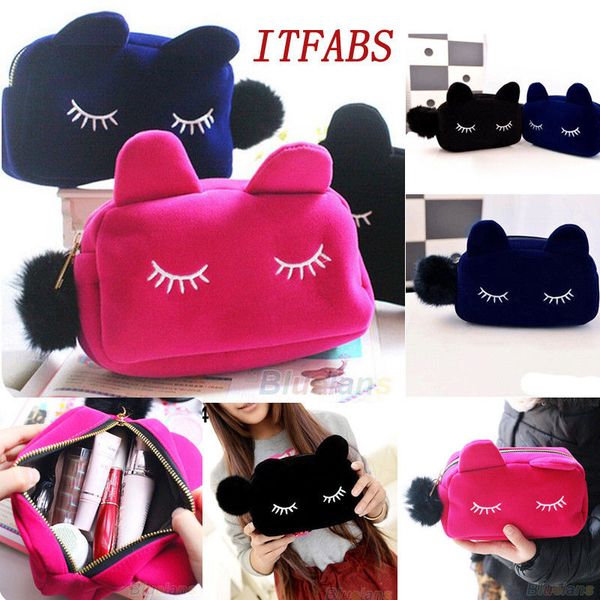 black pencil case pen box school stationery cosmetic makeup velour pouch zipper bag cartoon cat multifunction purse travel case
black pencil case pen box school stationery cosmetic makeup velour pouch zipper bag cartoon cat multifunction purse travel case