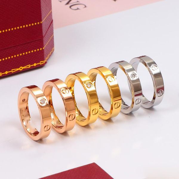 2019Luxury Designer Jewelry Women's Ring Men's Jewelry Engagement Ring Love Diamond Titanium Steel Diamond Love Ring
2019Luxury Designer Jewelry Women's Ring Men's Jewelry Engagement Ring Love Diamond Titanium Steel Diamond Love Ring