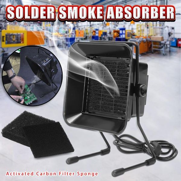 220v 16w portable solder smoke absorber esd fume extractor for soldering iron work soldering smoking fan with filter sponge
220v 16w portable solder smoke absorber esd fume extractor for soldering iron work soldering smoking fan with filter sponge