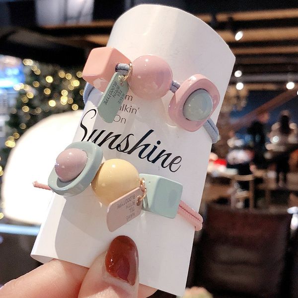 1pcs girl pure and fresh hair rope round ball square candy color simple hair band tie rubber band ornament headdress, Brown
1pcs girl pure and fresh hair rope round ball square candy color simple hair band tie rubber band ornament headdress, Brown
