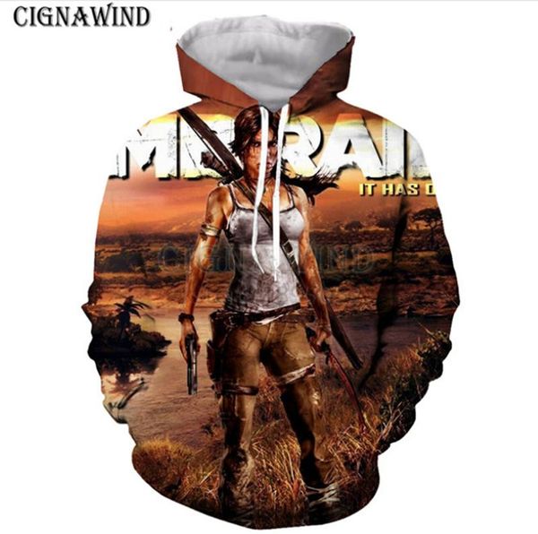 fashion men/women 3d print tomb raider leading lady lara rd croft sweatshirt hoodies pullover, Black
fashion men/women 3d print tomb raider leading lady lara rd croft sweatshirt hoodies pullover, Black
