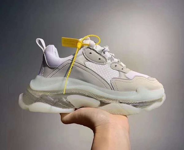 2019 paris triple s clear bottom designer luxury low sneakers triple s men's and women daddy platform sports trainers shoes 36-45 cs01, Black
2019 paris triple s clear bottom designer luxury low sneakers triple s men's and women daddy platform sports trainers shoes 36-45 cs01, Black