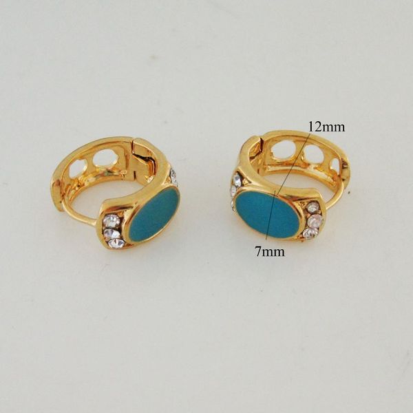 min order 10$ can mix design/- yellow - gold solid gp color oval shape blue enamel hoop huggie cz stone earring, Golden;silver
min order 10$ can mix design/- yellow - gold solid gp color oval shape blue enamel hoop huggie cz stone earring, Golden;silver