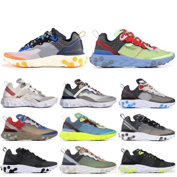 2019 epic react element 87 undercover men running shoes undercover green stripe black women designer shoes sport sneakers 5.5-11
2019 epic react element 87 undercover men running shoes undercover green stripe black women designer shoes sport sneakers 5.5-11