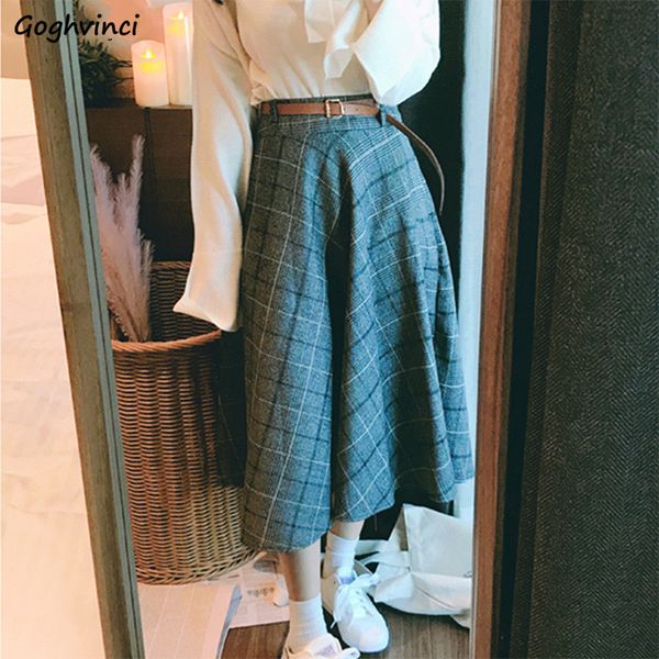 skirts women plaid vintage a-line high waist korean style ladies harajuku mid-calf length skirt autumn leisure 2019 chic daily, Black
skirts women plaid vintage a-line high waist korean style ladies harajuku mid-calf length skirt autumn leisure 2019 chic daily, Black