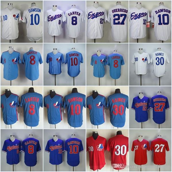 8 Gary Carter Montreal Expos 10 Andre Dawson 27 Vladimir Guerrero 30 Tim Raines Vintage Baseball Jersey All Stitched S-XXXL Free Shipping
8 Gary Carter Montreal Expos 10 Andre Dawson 27 Vladimir Guerrero 30 Tim Raines Vintage Baseball Jersey All Stitched S-XXXL Free Shipping