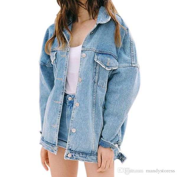 wholesale- women basic coats denim jacket women autumn coats jaqueta jeans feminina vintage jean jackets coat female for women loose plus, Black;brown
wholesale- women basic coats denim jacket women autumn coats jaqueta jeans feminina vintage jean jackets coat female for women loose plus, Black;brown