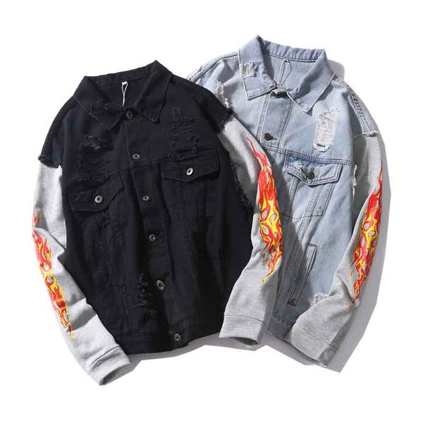 2020 spring and autumn new super fire ins trend harajuku style printing stitching handsome denim jacket m-xxl, Black;brown
2020 spring and autumn new super fire ins trend harajuku style printing stitching handsome denim jacket m-xxl, Black;brown