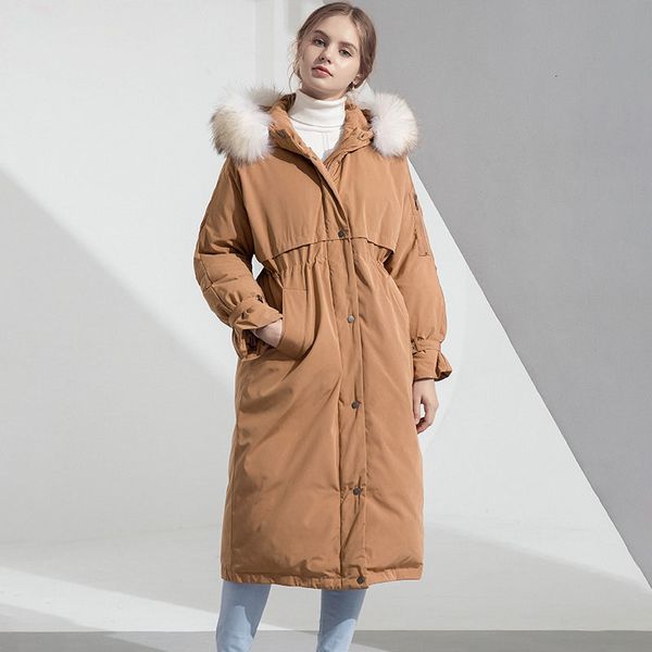 big real raccoon fur 2020 winter jacket women hooded female hooded loose coats long down parka thick warm white duck down jacket, Black
big real raccoon fur 2020 winter jacket women hooded female hooded loose coats long down parka thick warm white duck down jacket, Black