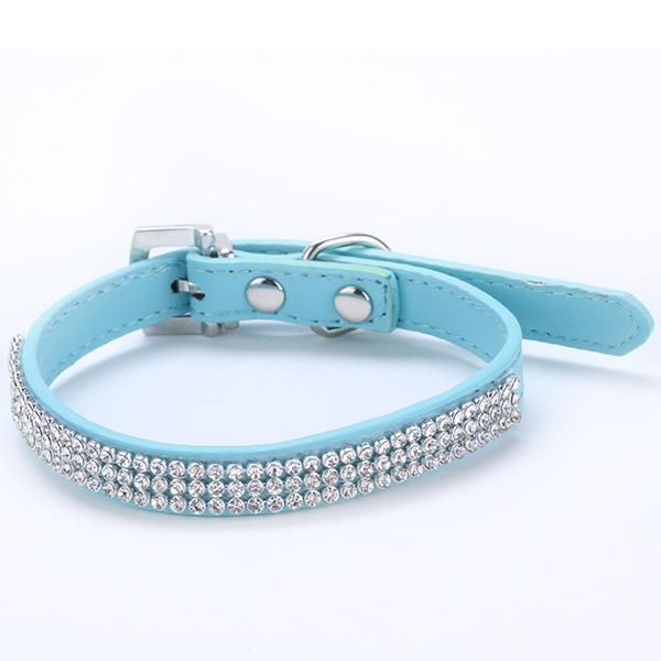 puppy cat pet 3 rows rhinestone crystal collar dogs buckle neck strap leather lx0161 drop shipping
puppy cat pet 3 rows rhinestone crystal collar dogs buckle neck strap leather lx0161 drop shipping