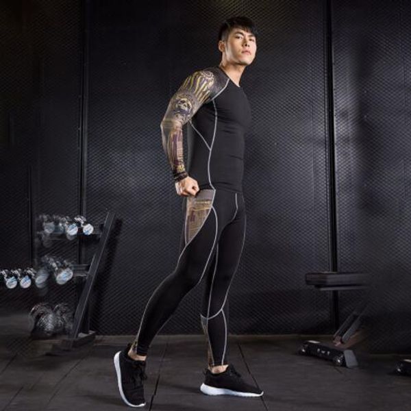 rashguard men compression mma clothing tracksuit men long-sleeved t-shirts fitness shirt tights leggings 2pc set s-4xl, Gray
rashguard men compression mma clothing tracksuit men long-sleeved t-shirts fitness shirt tights leggings 2pc set s-4xl, Gray