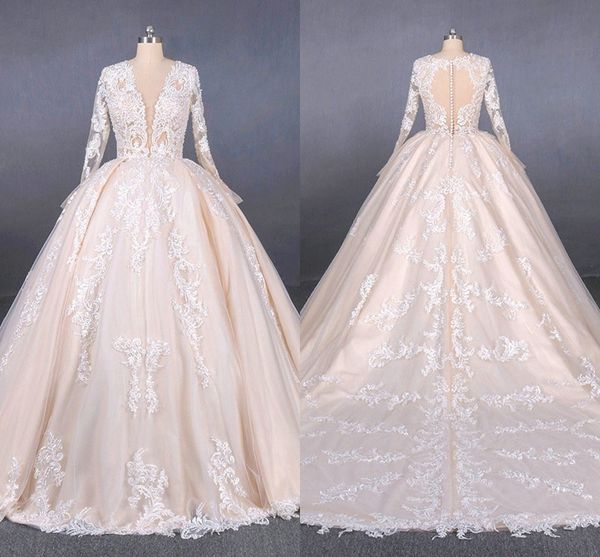 modest wedding dresses with long sleeves 2020 nigerian lace plunging v-neck hollow back ball gown vestido de novia plus size abiti da sposa, White
modest wedding dresses with long sleeves 2020 nigerian lace plunging v-neck hollow back ball gown vestido de novia plus size abiti da sposa, White
