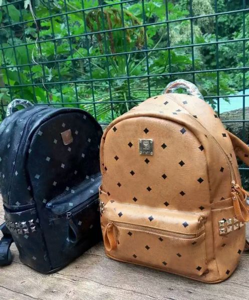 black brown color new fashion korean m punk rivet backpack men's and women's backpack student travel backpack big and small size
black brown color new fashion korean m punk rivet backpack men's and women's backpack student travel backpack big and small size