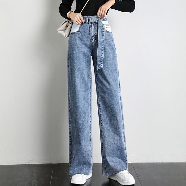 light blue the drape of tall waist straight leg female easy han edition wide-legged jeans students personality xuan mop pants cec pants
light blue the drape of tall waist straight leg female easy han edition wide-legged jeans students personality xuan mop pants cec pants