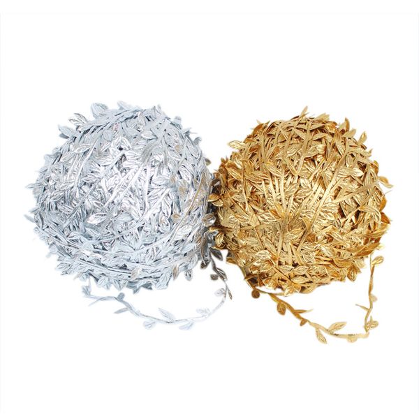 60 meter leaf golden silver artificial flower nylon iron wire diy garland accessory for wedding decor
60 meter leaf golden silver artificial flower nylon iron wire diy garland accessory for wedding decor