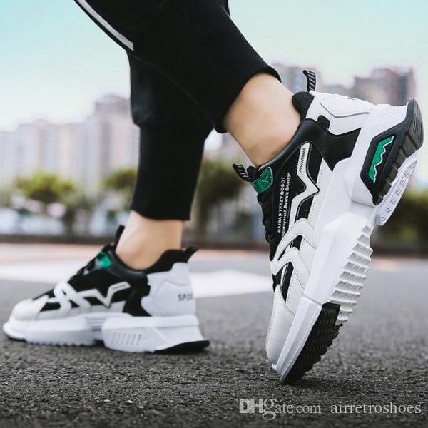 2020 casual shoes platform triple white old dad sneaker combination shoes mens fashion casual shoes size 40-44, Black 
2020 casual shoes platform triple white old dad sneaker combination shoes mens fashion casual shoes size 40-44, Black