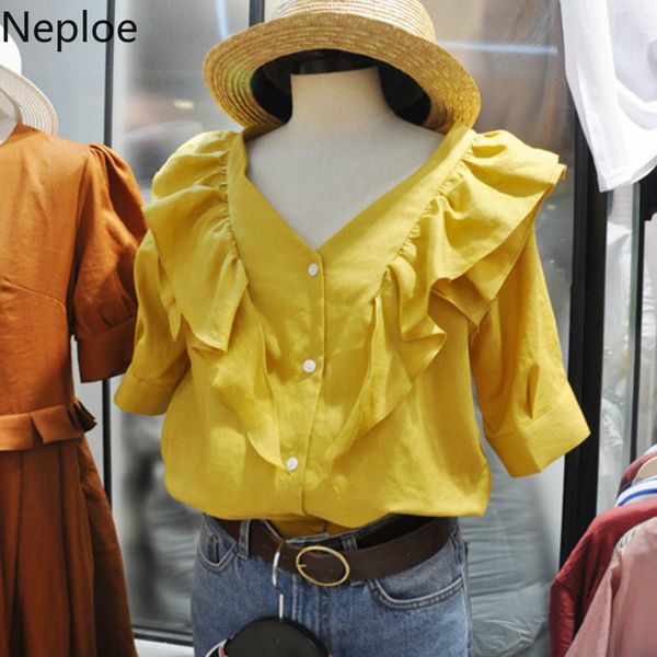 neploe ruffles patchwork blouse women spring 2020 korean v neck buttons long sleeve ladies shirts loose casual female 1a526, White
neploe ruffles patchwork blouse women spring 2020 korean v neck buttons long sleeve ladies shirts loose casual female 1a526, White