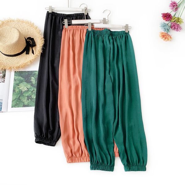 tourism sunscreen pants easy will code knicker silky bloomers waist nine part xia bo xia leisure time pants, Black;white
tourism sunscreen pants easy will code knicker silky bloomers waist nine part xia bo xia leisure time pants, Black;white