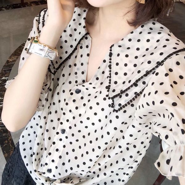 celebrity web with super brim wave point sleeves unlined upper thin short chiffon garment fairy shirt female loose ewvaa
celebrity web with super brim wave point sleeves unlined upper thin short chiffon garment fairy shirt female loose ewvaa